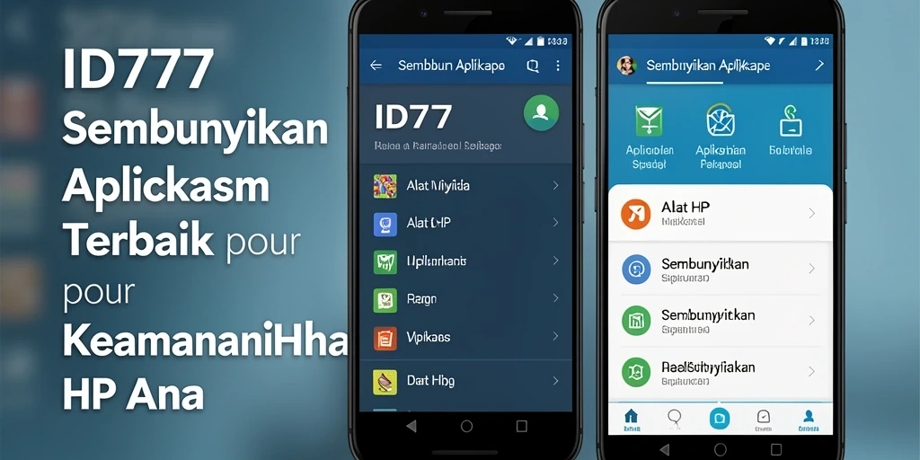 Antarmuka ID777 yang sederhana dan fungsional untuk menyembunyikan aplikasi.