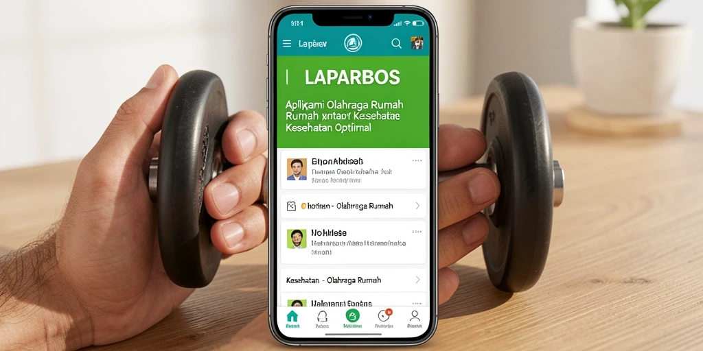 Antarmuka aplikasi LAPARBOS yang interaktif dan mudah digunakan.