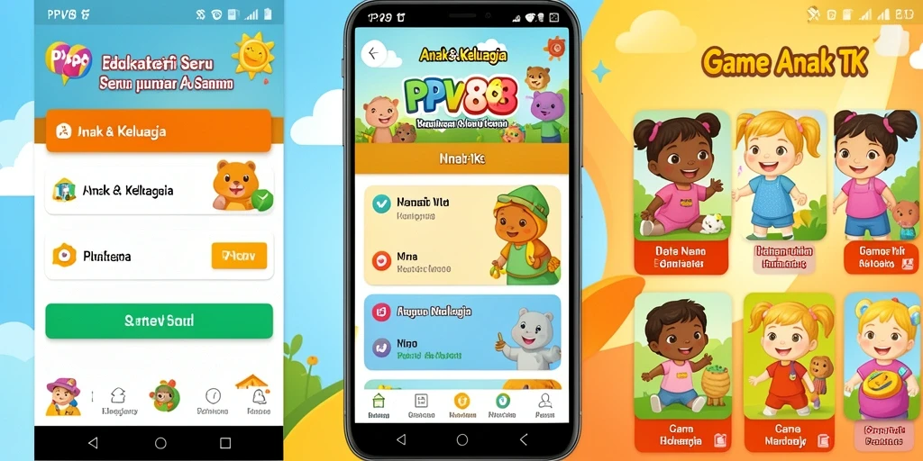 Tampilan antarmuka PPV88 yang menyenangkan dan edukatif untuk anak-anak.