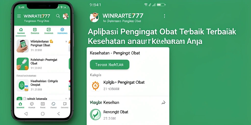 Antarmuka aplikasi WINRATE777 yang sederhana dan informatif.