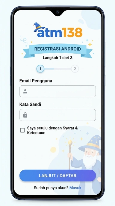 Panduan Registrasi Akun Baru atm138 untuk Android